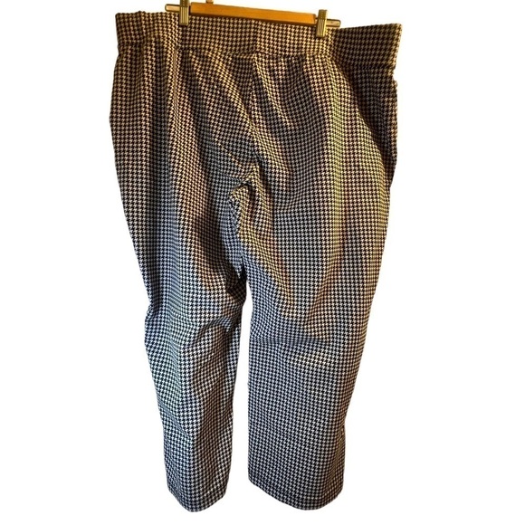 Lands End Pants Black White Houndstooth Size 3X - Picture 7 of 9
